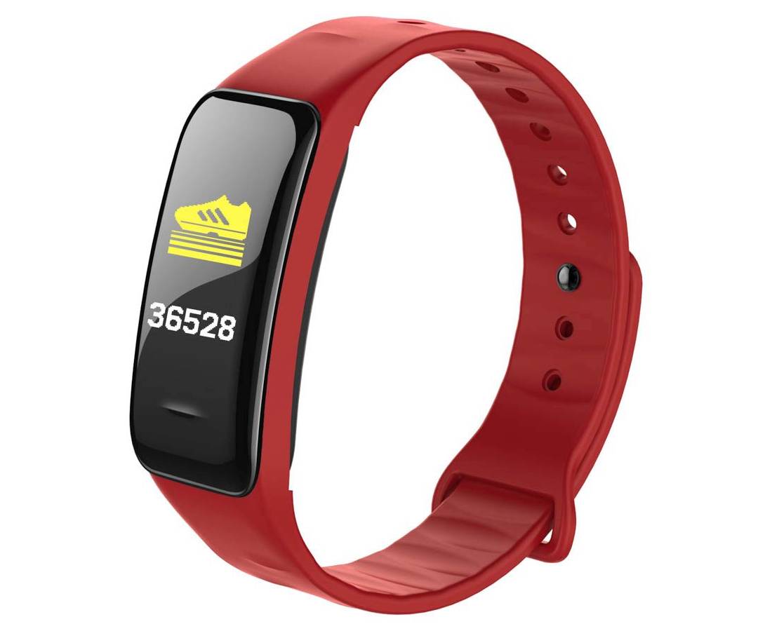 DAS.4  Sport Smartwatch Connected CN19 Red Silicone Strap  50033