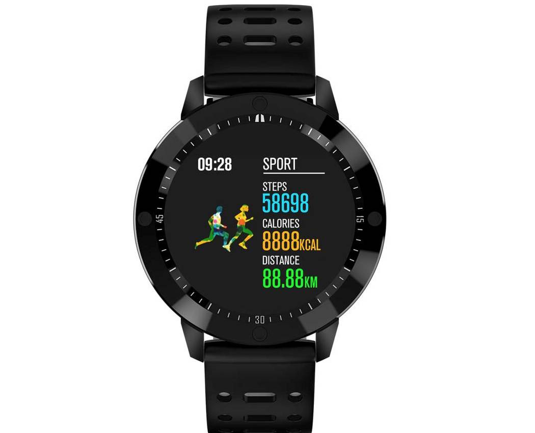 DAS.4  Sport Smartwatch Black Silicone Strap  50061