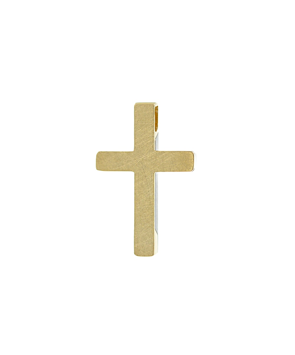 Βαπτιστικός Σταυρός Xρυσός 14Κ  YGC157 (χωρίς αλυσίδα)