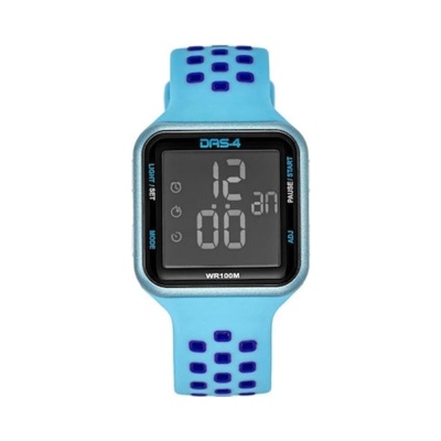 DAS.4  LD18 LCD Light Blue Rubber Strap  40014