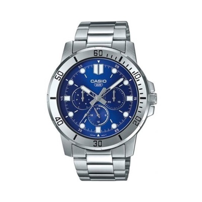 CASIO  Collection Silver Stainless Steel Bracelet  MTP-VD300D-2EUDF