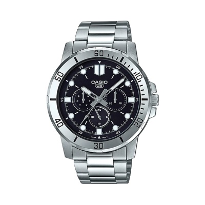 CASIO  Collection Silver Stainless Steel Bracelet  MTP-VD300D-1EUDF