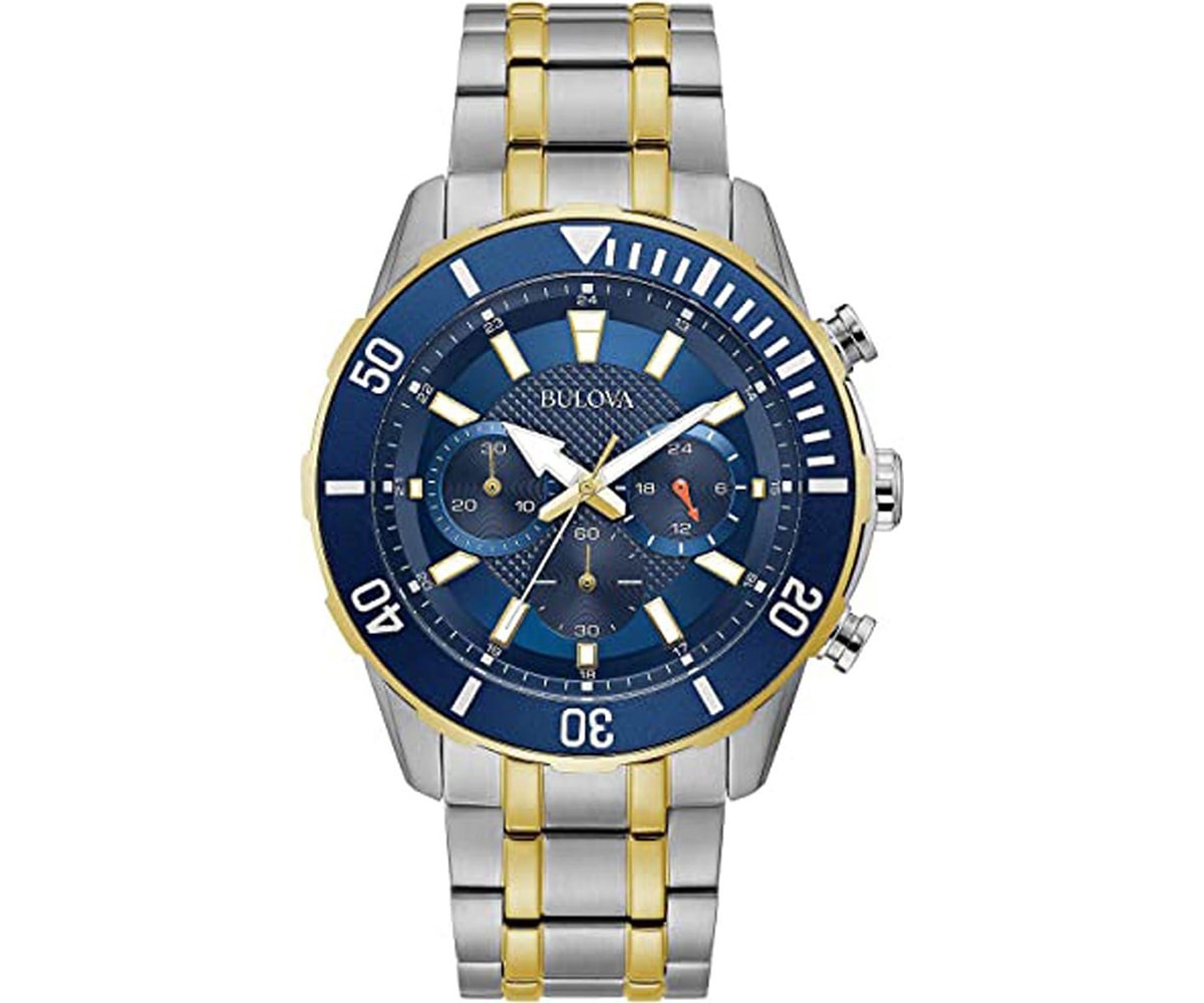 BULOVA  Sport Collection Chrono Two Tone Stainless Steel Bracelet  98A246