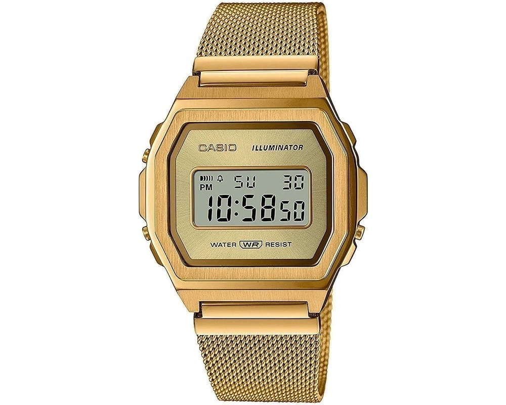 CASIO  Collection Vintage Gold Stainless Steel  A-1000MG-9EF