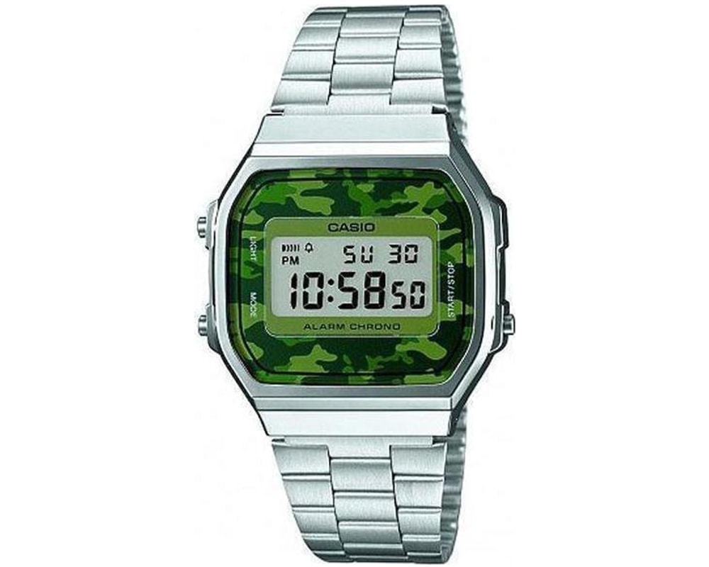 CASIO  Collection Digital Silver Stainless Steel  A-168WEC-3EF