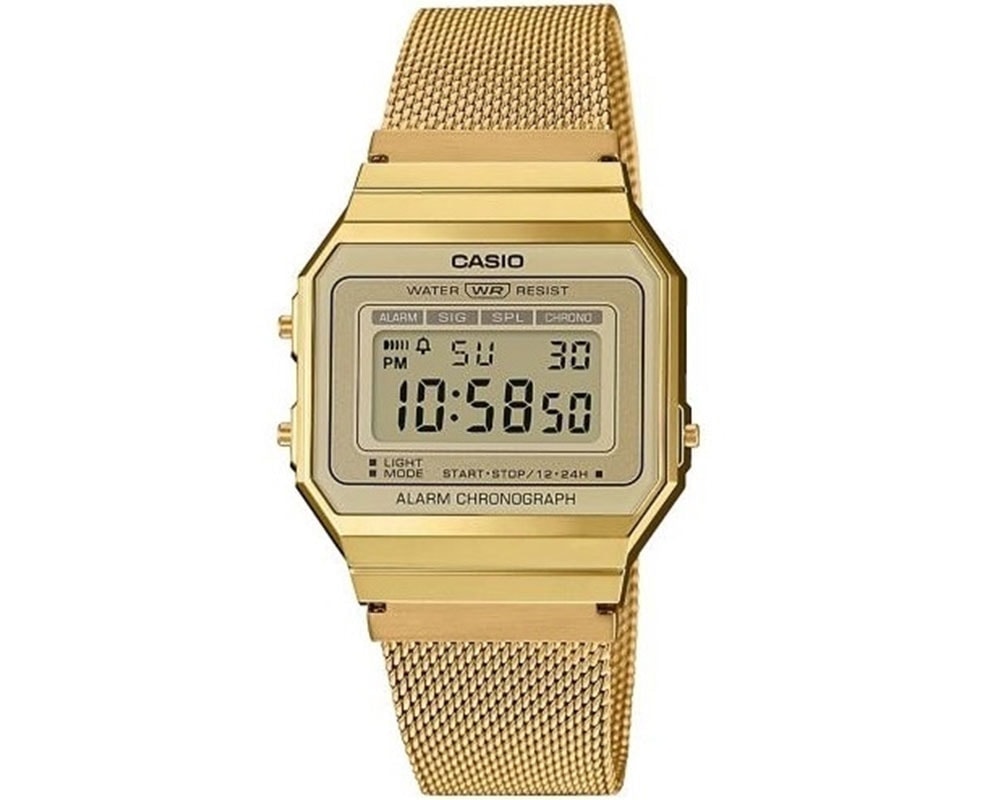 CASIO  Vintage Collection Gold Stainless Steel Bracelet  A-700WEMG-9AEF