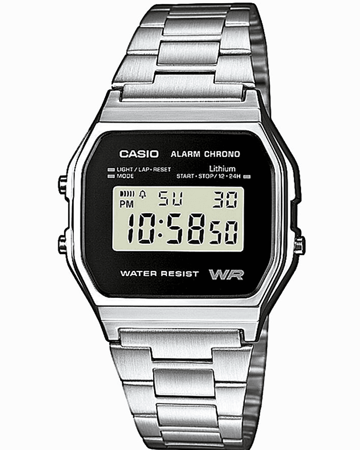 CASIO  Collection Stainless Steel Bracelet  A-158WEA-1EF