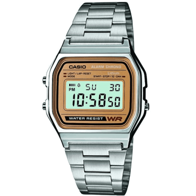 CASIO  Collection Stainless Steel Bracelet  A-158WEA-9EF4