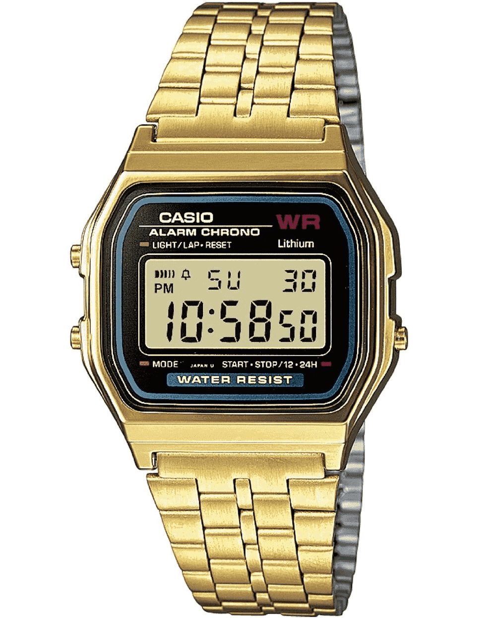 CASIO  Collection Gold Stainless Steel Bracelet  A-159WGEA-1EF