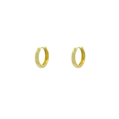 Χρυσά Γυναικεία Σκουλαρίκια 14Κ | 10 mm | Κρίκοι | AS159