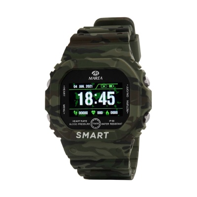 MAREA <br> Smartwatch Green Rubber Strap <br> B57008-5