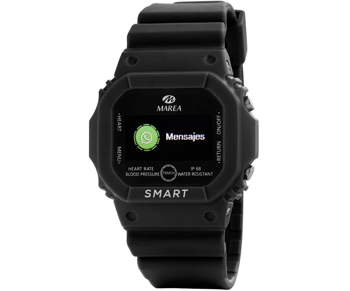 MAREA <br> Smartwatch Black Rubber Strap <br> B60002-1