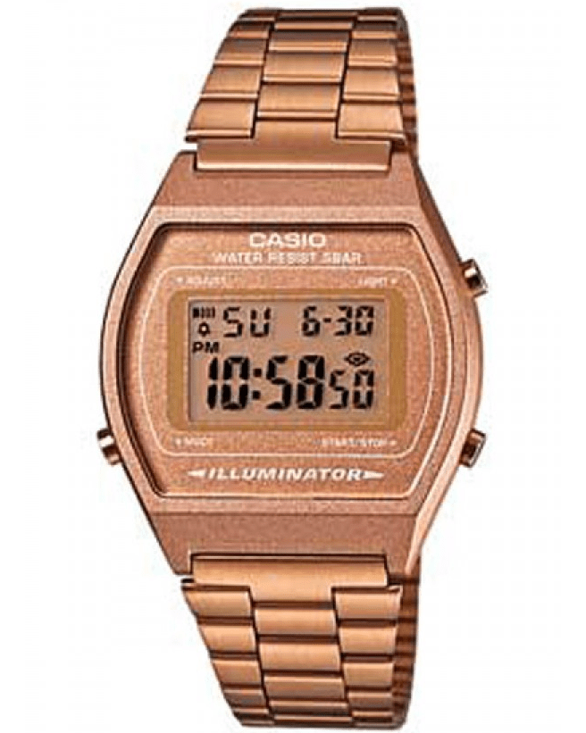 CASIO  Collection Rose Gold Stainless Steel Bracelet  B-640WC-5AEF