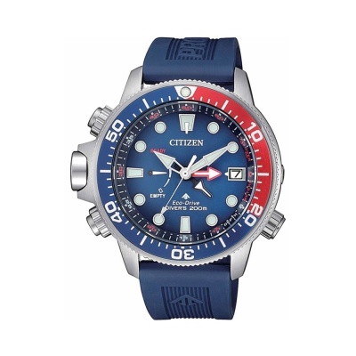 CITIZEN  Promaster Eco-Drive Aqualand Blue Rubber Strap  BN2038-01L