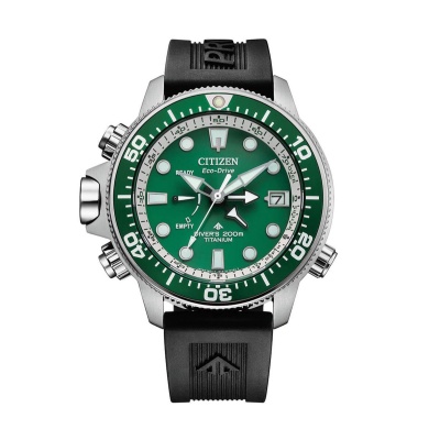 CITIZEN  Promaster Eco-Drive Black Rubber Strap  BN2040-17X