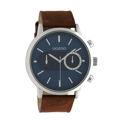 OOZOO <br> Timepieces Brown Leather Strap <br> C10670