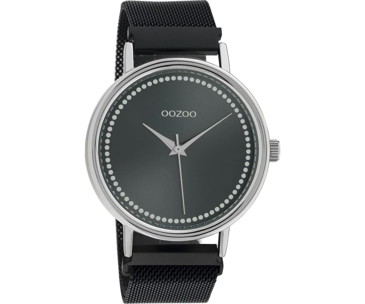 OOZOO  Timepieces Black Metalic Bracelet  C10684