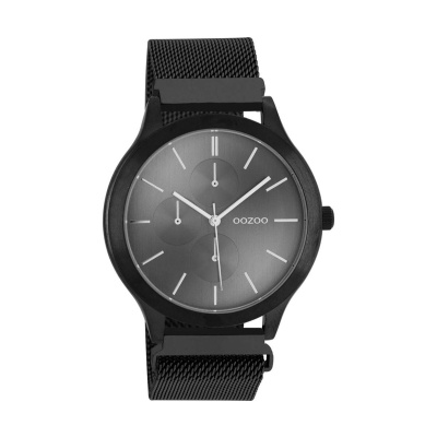 OOZOO  Timepieces Black Metalic Bracelet  C10690