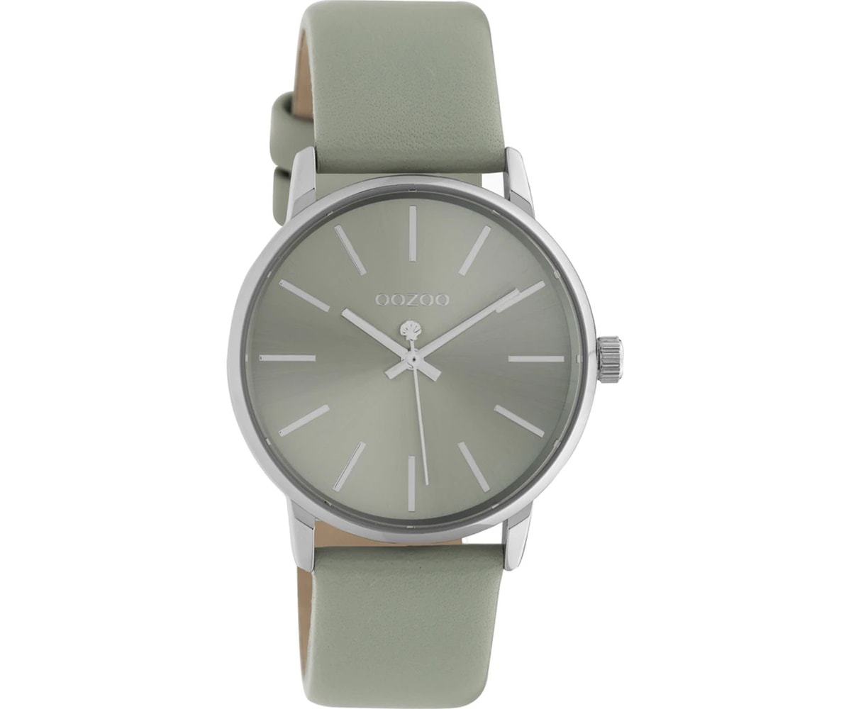 OOZOO  Timepieces Grey Leather Strap  C10723