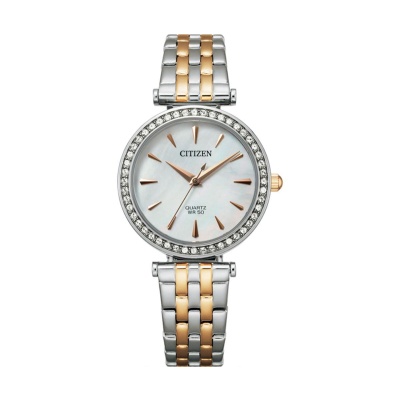 CITIZEN  Elegance Swarovsky Two Tone Stainless Steel Bracelet  ER0216-59D