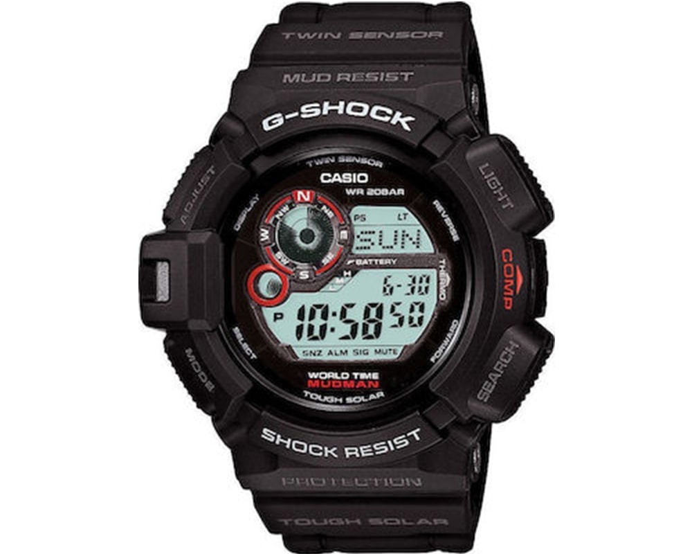 CASIO  G-Shock Black Rubber Strap  G-9300-1ER