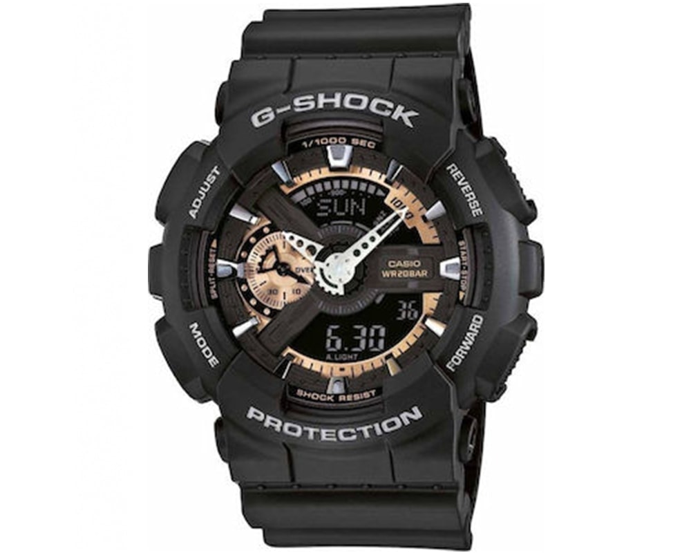 CASIO  G-Shock Black Rubber Strap  GA-110RG-1AER