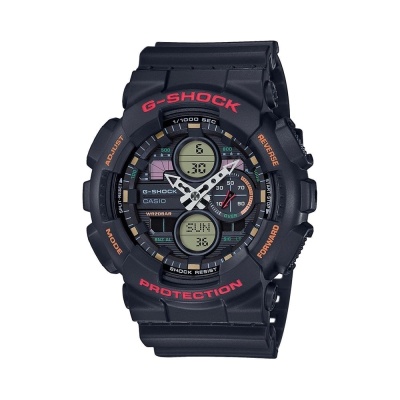 CASIO  G-Shock Black Rubber Strap  GA-140-1A4ER