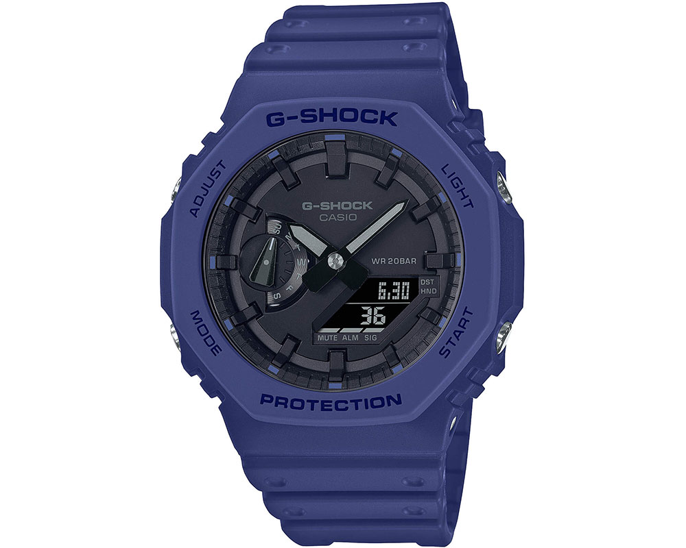 CASIO  G-Shock Blue Rubber Strap  GA-2100-2AER