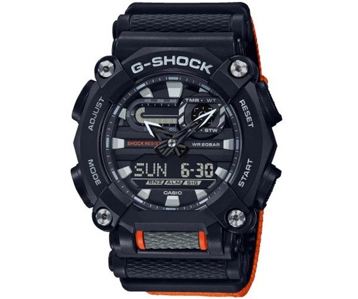 CASIO  G-Shock Orange Fabric Strap  GA-900C-1A4ER