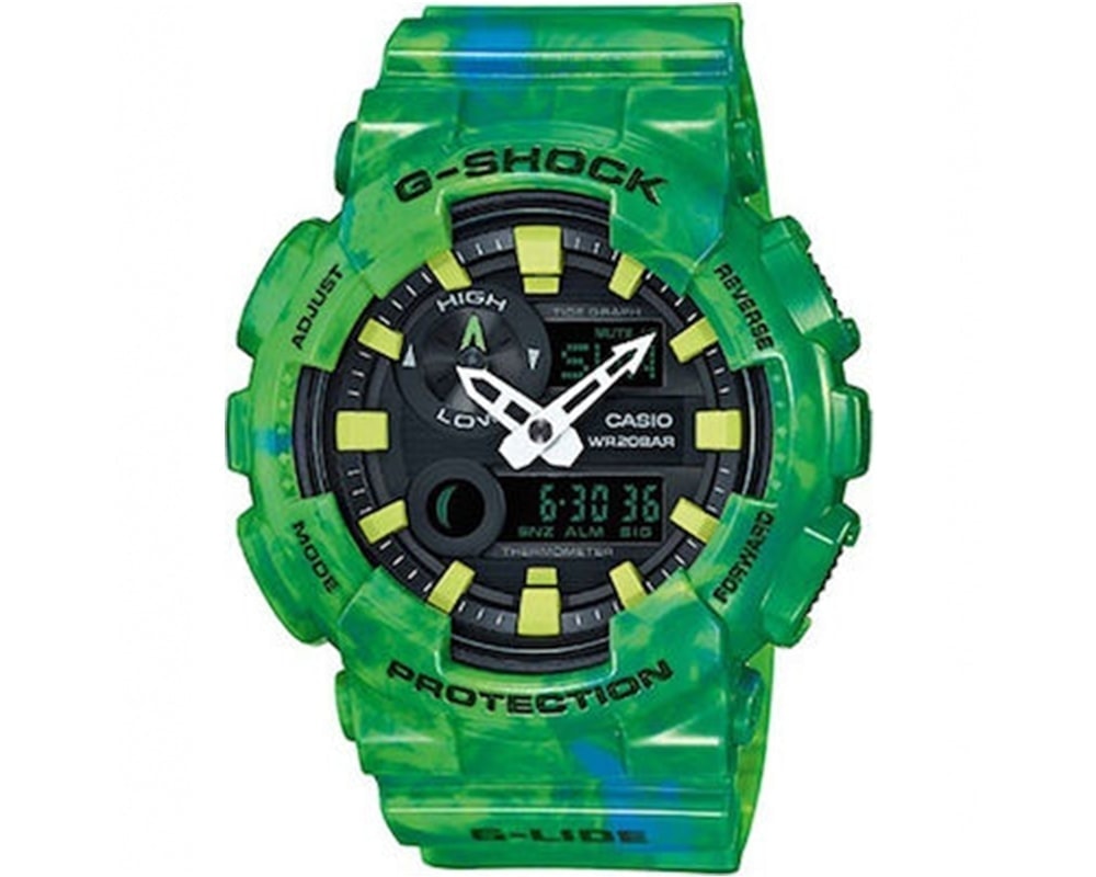 CASIO  G-Shock Green Rubber Strap  GAX-100MB-3AER