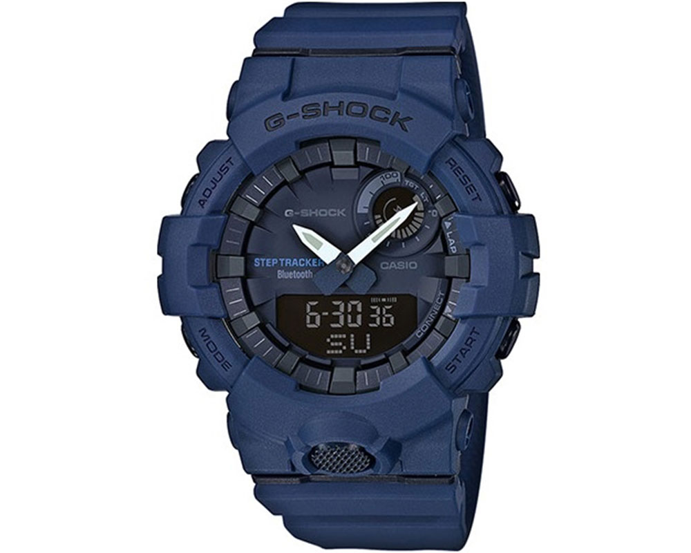 CASIO  G-Shock Chronograph Blue Rubber Strap  GBA-800-2AER