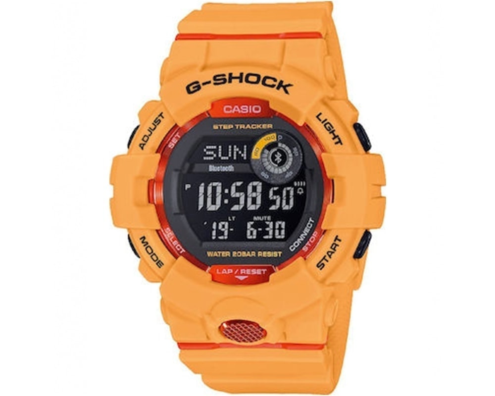 CASIO  G-Shock Orange Rubber Strap  GBD-800-4ER