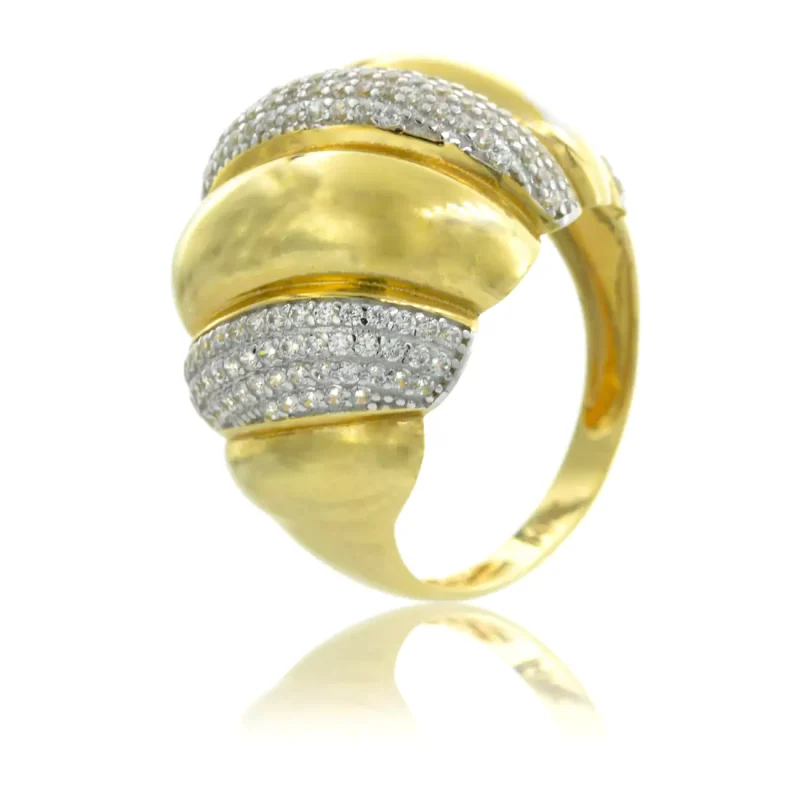 Χρυσό Δαχτυλίδι 14Κ | Ζιργκόν | GD101