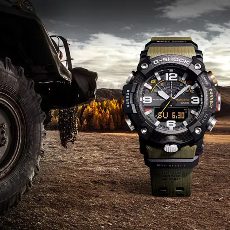 G-SHOCK Mudmaster Bluetooth Green Rubber Strap GG-B100-1A3ER