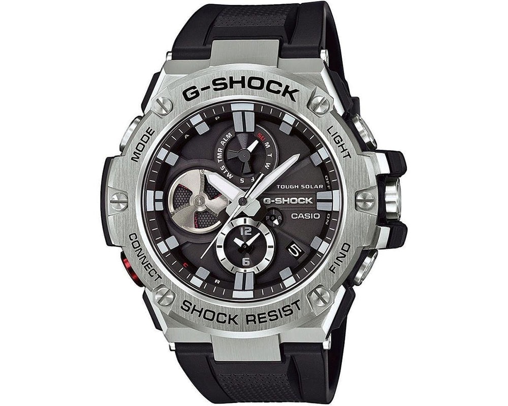 CASIO  G-Shock Solar Bluetooth Black Rubber Strap  GST-B100-1AER