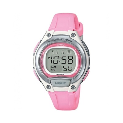 CASIO  Collection Chronograph Pink Rubber Strap  LW-203-4AVEF
