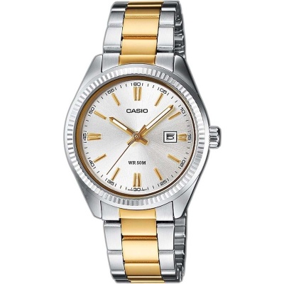 CASIO  Collection Two Tone Stainless Steel Bracelet  MTP-1302PSG-7AVEF