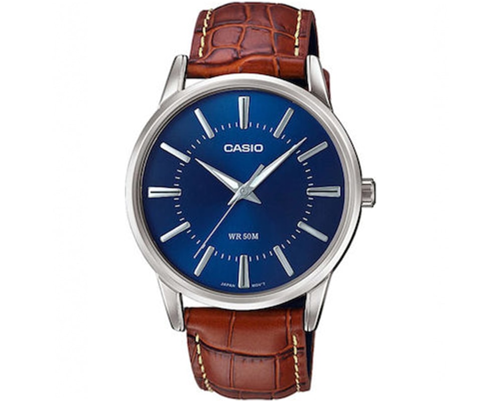 CASIO  Collection Brown Leather Strap  MTP-1303PL-2AVEF