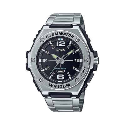 CASIO  Collection Silver Stainless Steel Bracelet  MWA-100HD-1AVEF
