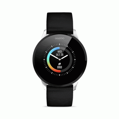 OOZOO <br> Smartwatch Black Silicone Strap <br> Q00113