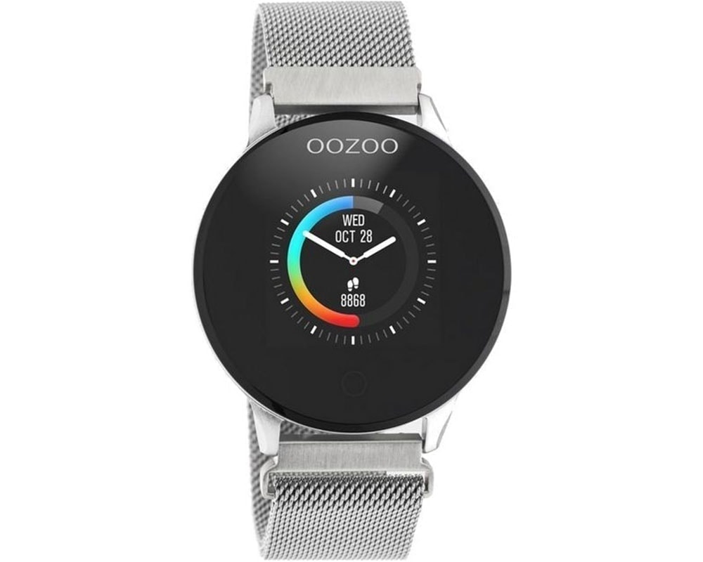 OOZOO  Timepieces Smartwatch Silver Stainless Steel Bracelet  Q00116