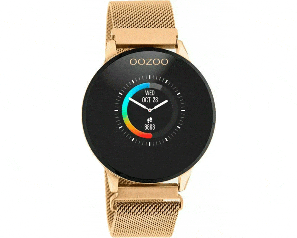 OOZOO  Smartwatch Rose Gold Stainless Steel Bracelet  Q00117