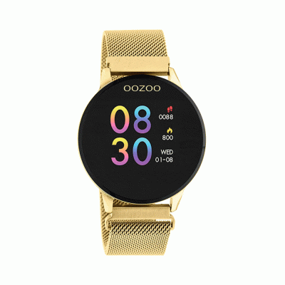 OOZOO  Smartwatch Gold Stainless Steel Bracelet  Q00121