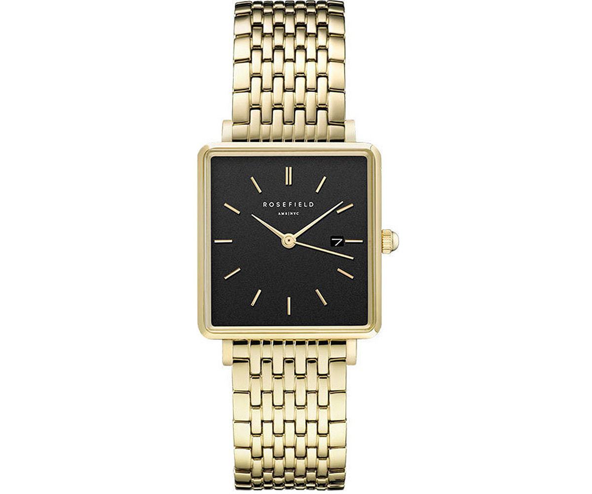 ROSEFIELD  The Boxy Gold Stainless Steel Bracelet  QBSG-Q017