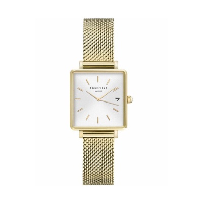 ROSEFIELD  The Boxy XS Gold Stainless Steel Bracelet  QMWMG-Q039