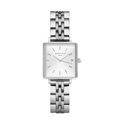 ROSEFIELD  The Mini Boxy Silver Stainless Steel Bracelet  QMWSS-Q020