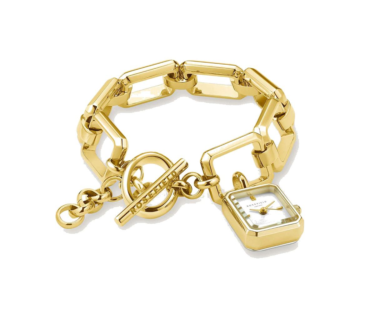 ROSEFIELD  The Octagon Charm Chain Gold  SWGSG-O52