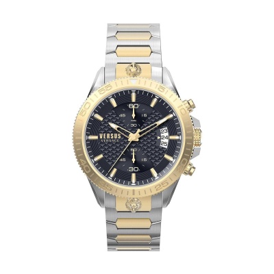 VERSUS VERSACE  Griffith Chrono Two Tone Stainless Steel Bracelet  VSPZZ0421
