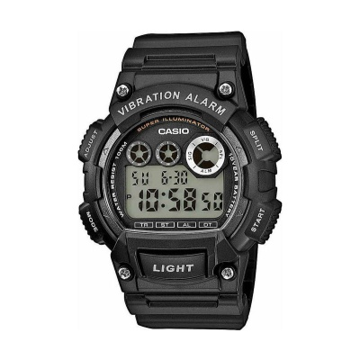 CASIO  Youth Series Black Rubber Strap  W-735H-1AVDF