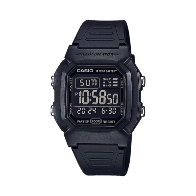 CASIO  Collection Black Rubber Strap  W-800H-1BVES